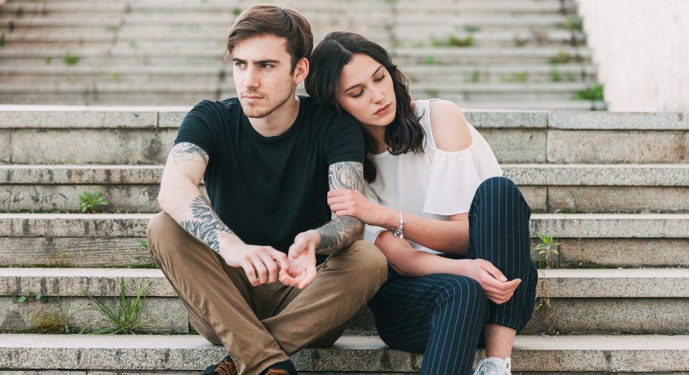 Couple on the Stairs