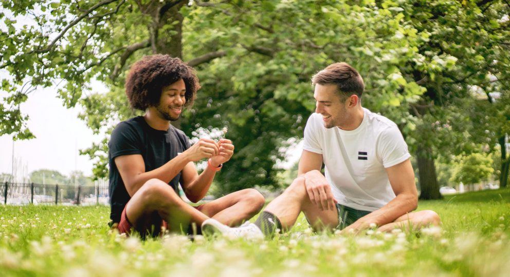 image of a couple on a picnic.