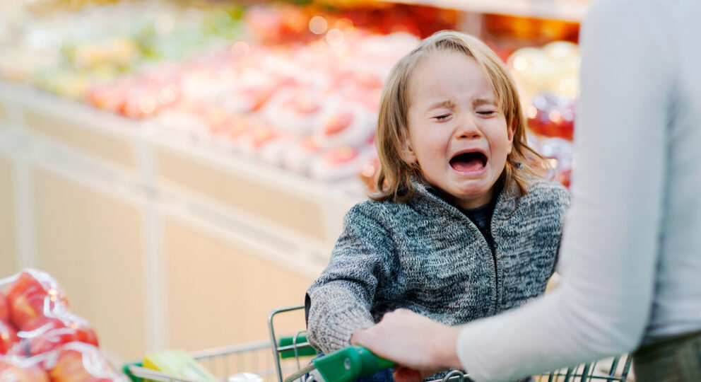 Toddler tantrum in public