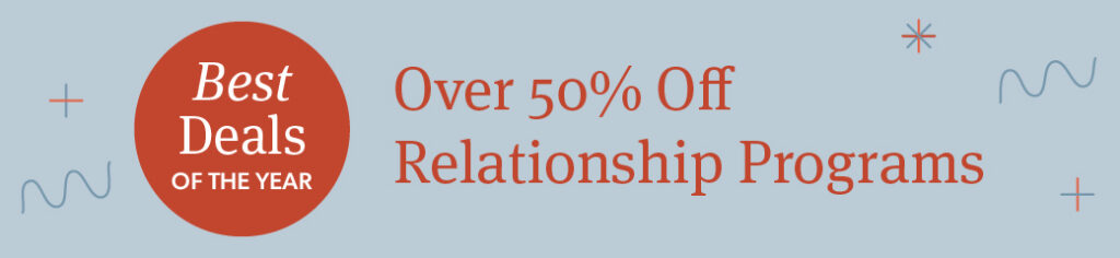 2024 Best Deals Holiday Sale Couples Banner Over 50 Off Relationship Programs