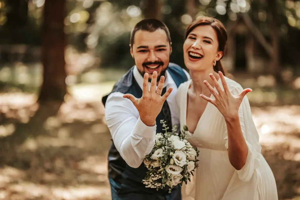 Couple getting married.