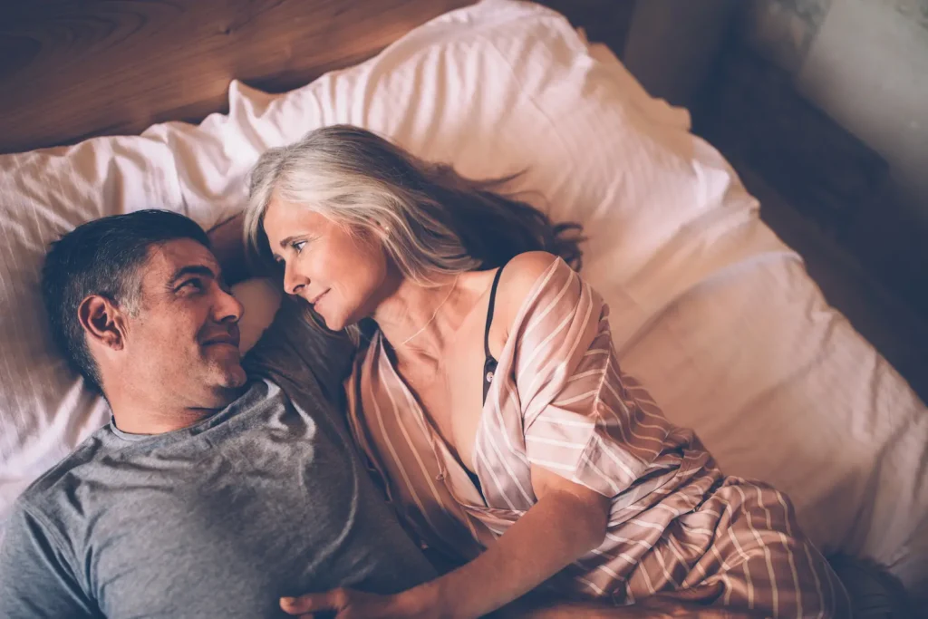 Older couple in the bedroom
